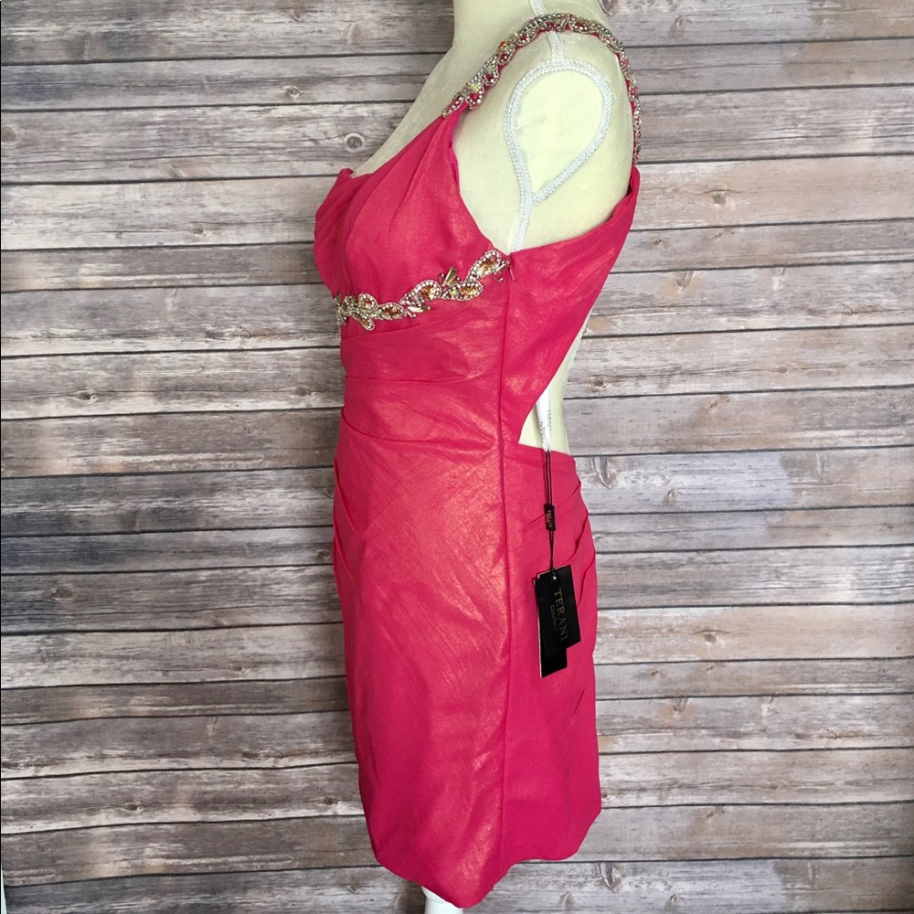 🔥Prom Terani Couture Fuchsia Gown 8/S - Picture 4 of 8